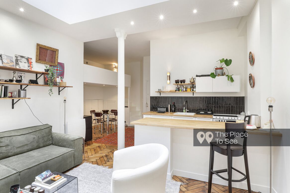 Open-plan kitchen