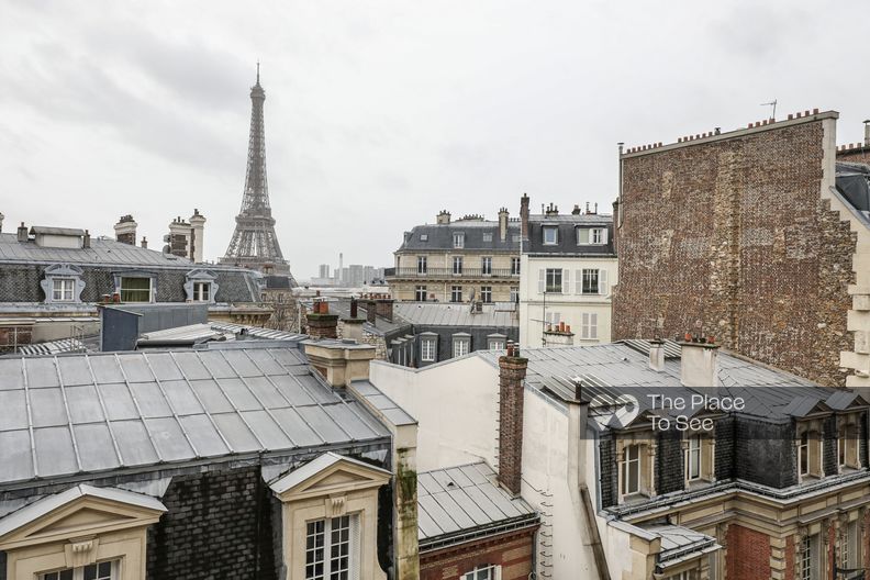 Appartement classique épuré vue Tour Eiffel