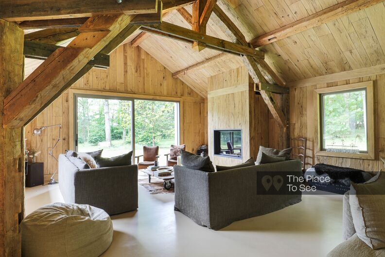 Wooden house in the forest