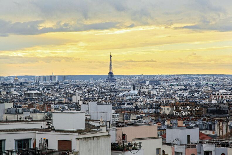 Industrial Scandinavian-style penthouse breathtaking view on Paris