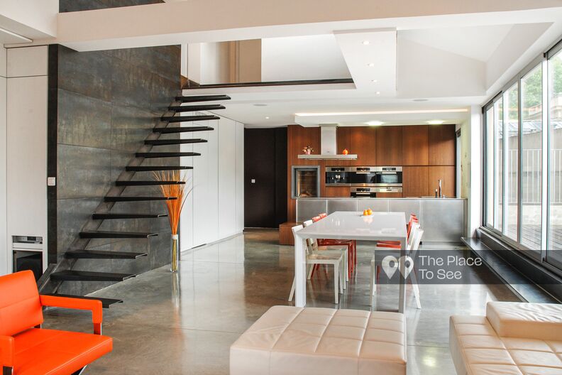 Industrial penthouse and huge terrace