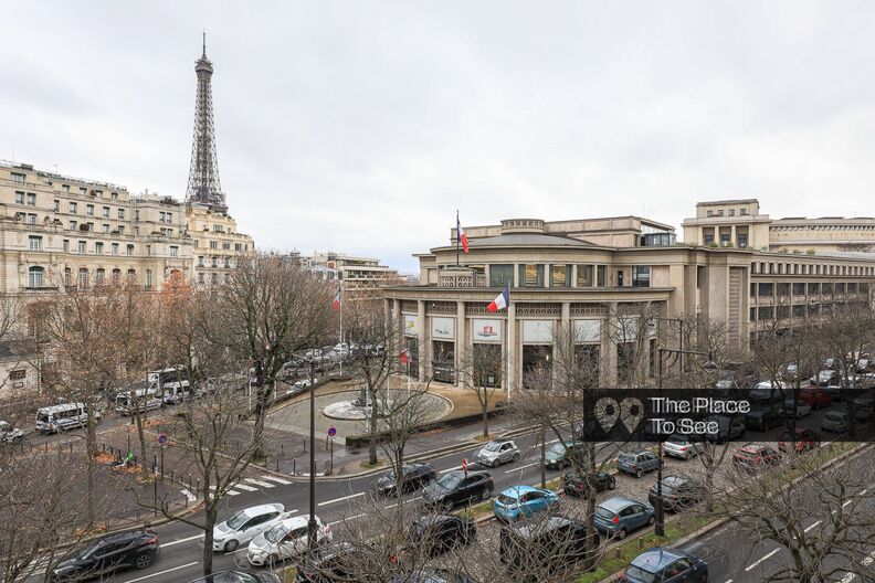 Haussmannian empty apartment with wood panelling