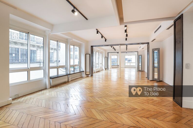 Store front and open space showroom