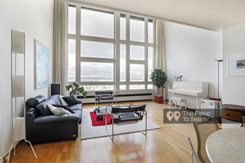 Modern apartment in a tower building