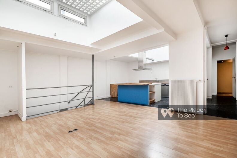 Empty office on two levels