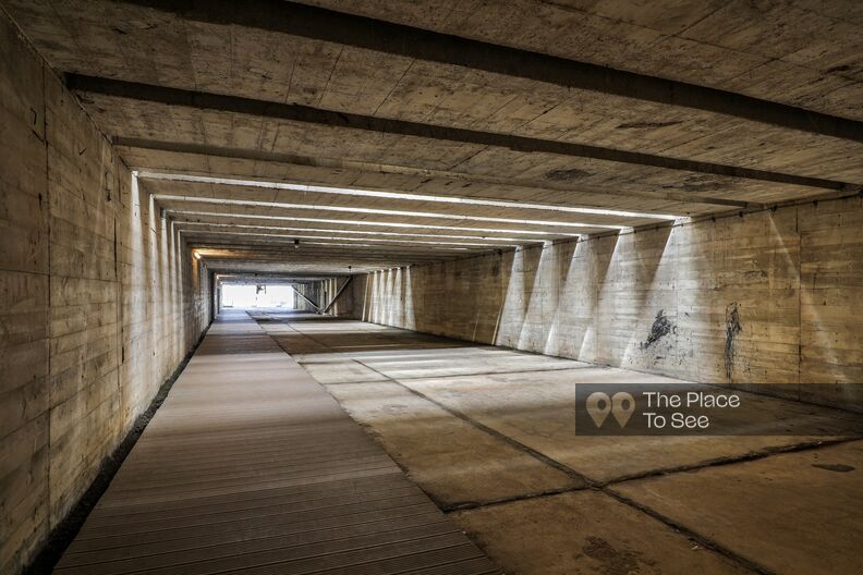 Bunker with submarine base and rooftop