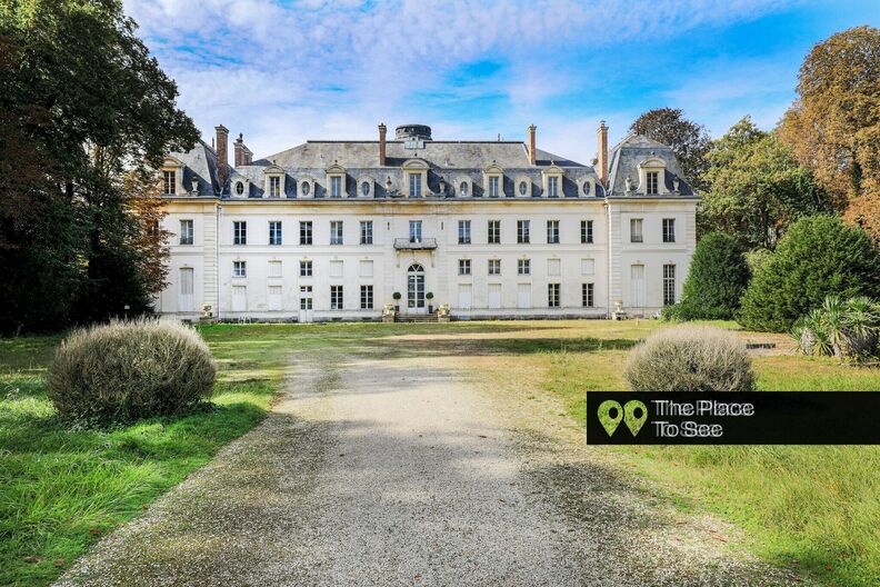 Huge 18th century castle faded and patinas