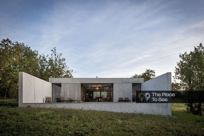 Maison d'architecte en béton brut