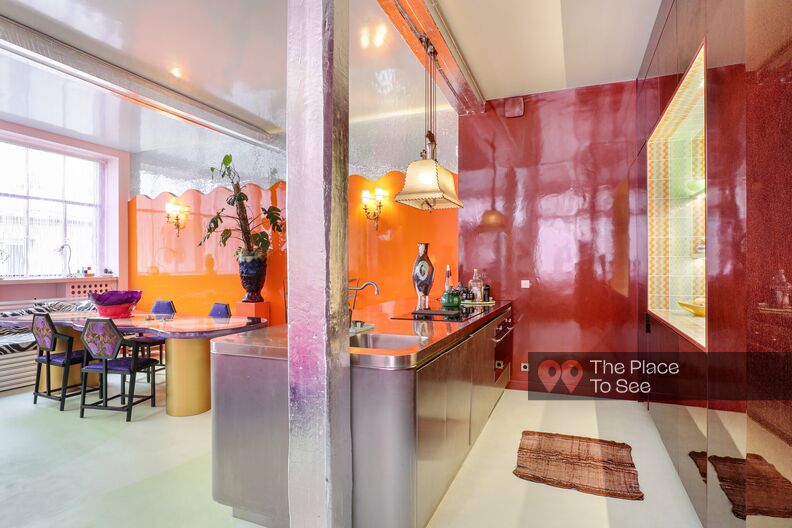 Unique colorful apartment