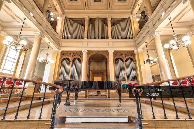 Music school and concert hall