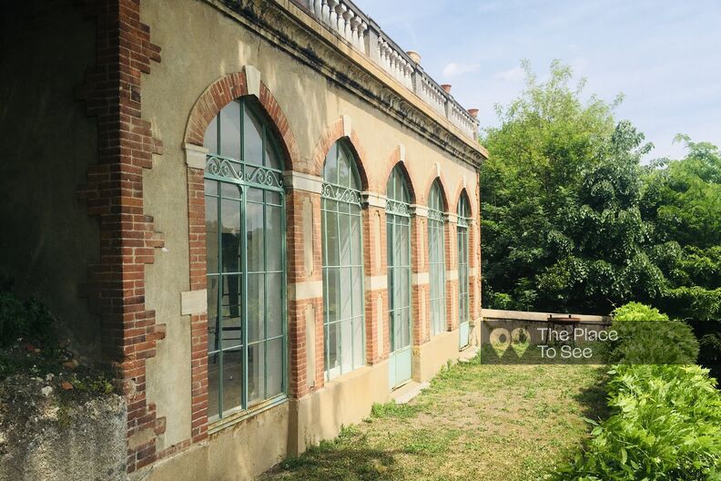 Orangery in its juice with beautiful light