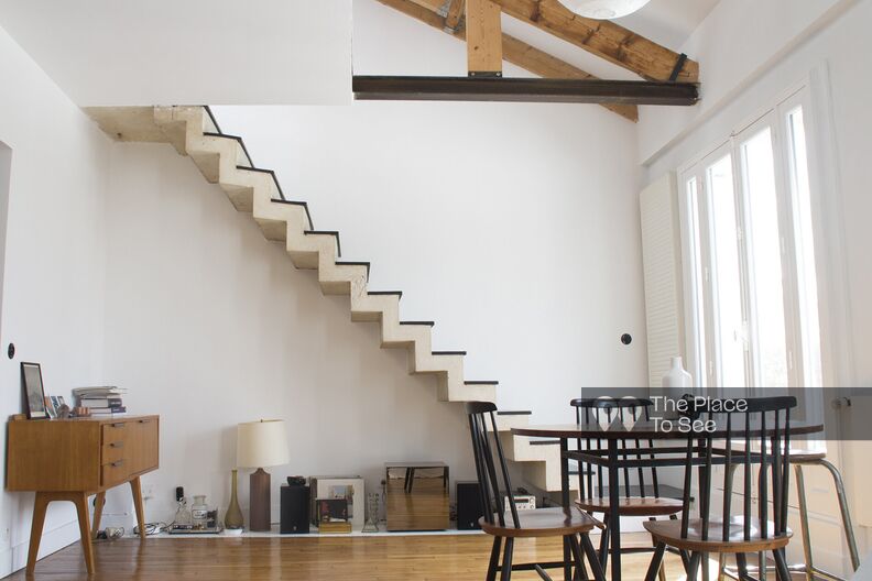 Charming duplex apartment with exposed beams