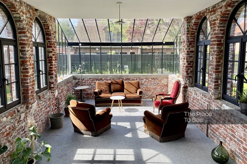 Red brick mansion