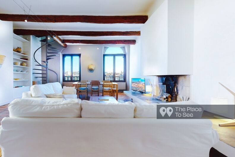 Mediterranean apartment with view of the Vieux Port