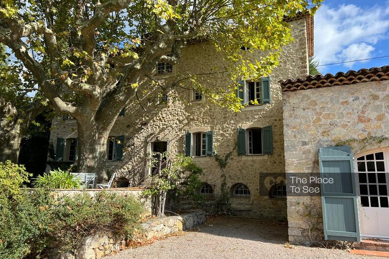 Character stone country house with swimming pool