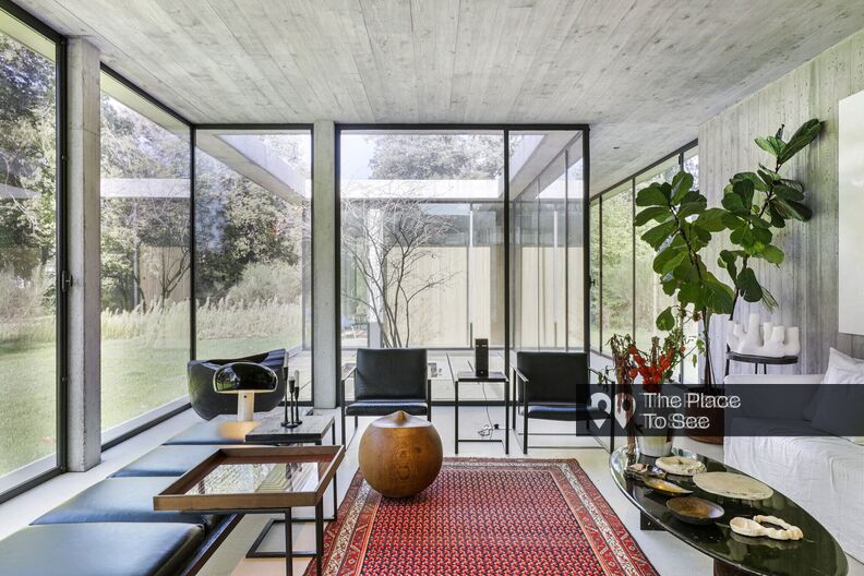 Magnificent Brutalist architect's house bathed in light