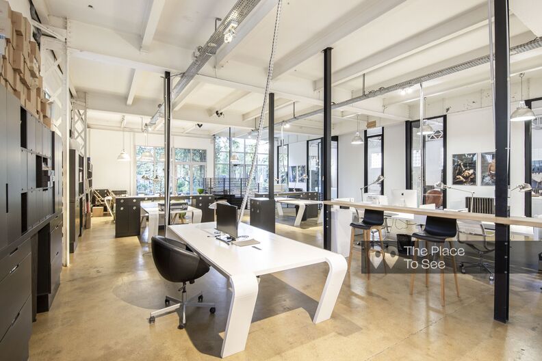 Industrial building converted into an open space
