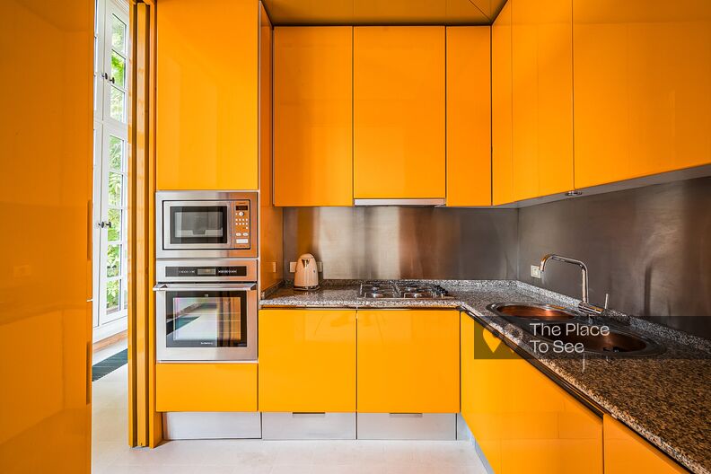 Colorful, minimalist apartment on Place des Vosges