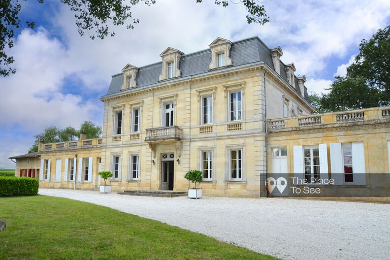 Family castle in the middle of the vineyards