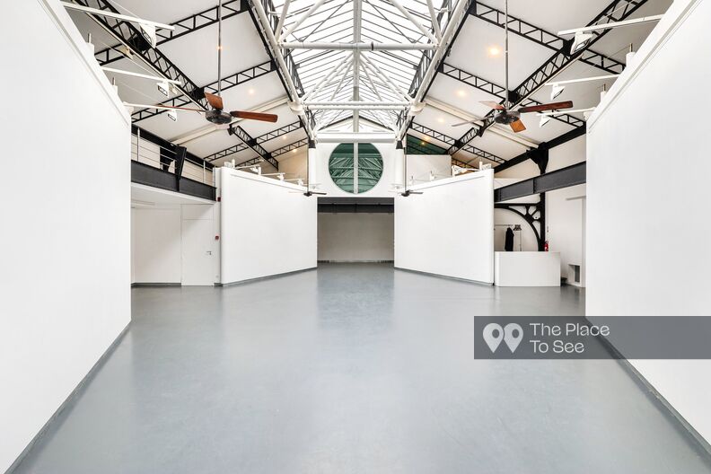 Atypical industrial event space with glass roof