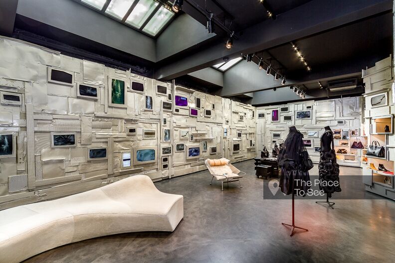 Design space with glass roofs in the center of Paris
