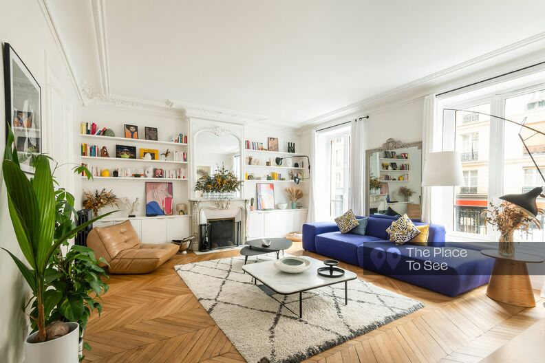 Haussmannian apartment with contemporary decoration