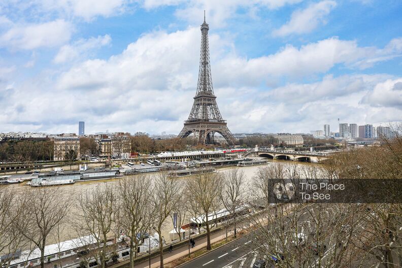 Contemporary rooftop duplex with breathtaking views of the Eiffel Tower