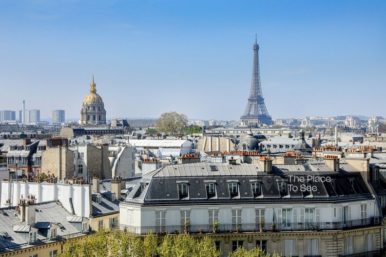 Duplex with terrace, rooftop and Eiffel Tower view