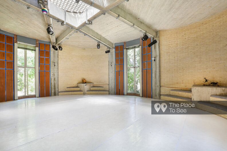 80s Brutalist Dance Studio