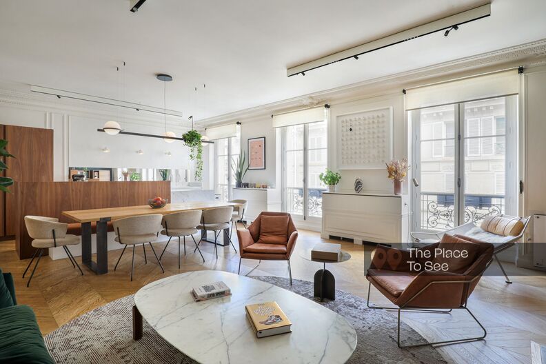 Appartement Haussmannien rénové par un architecte