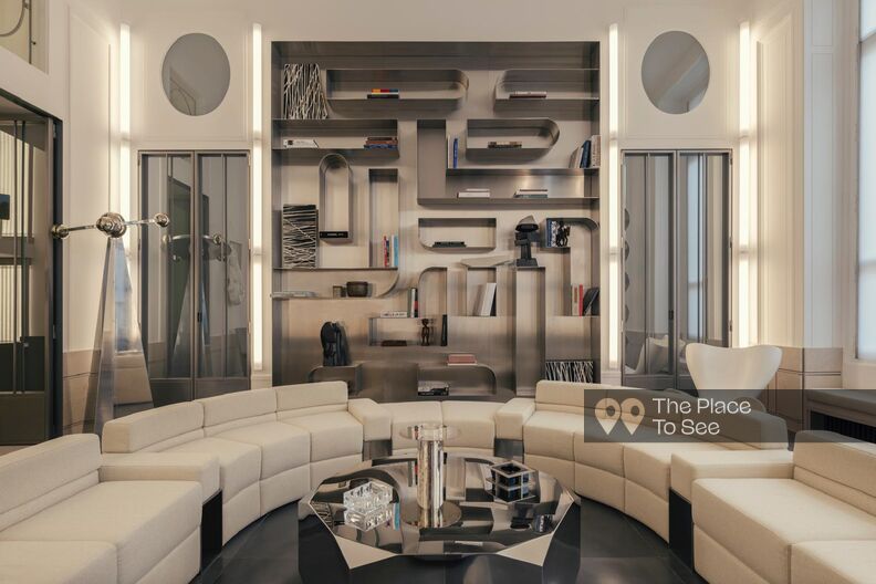 Exceptionnel appartement minimaliste retro-futuriste