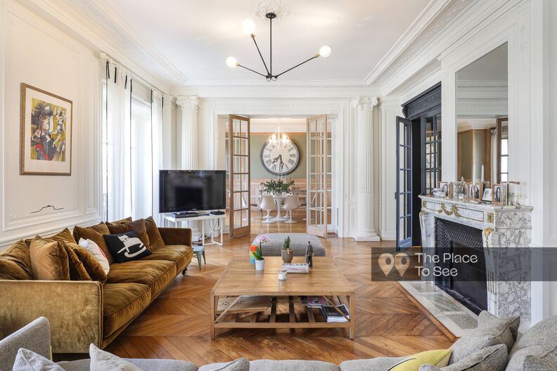 Appartement haussmannien colonnes doriques