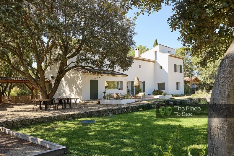 Elegant Mediterranean-style house with a pool