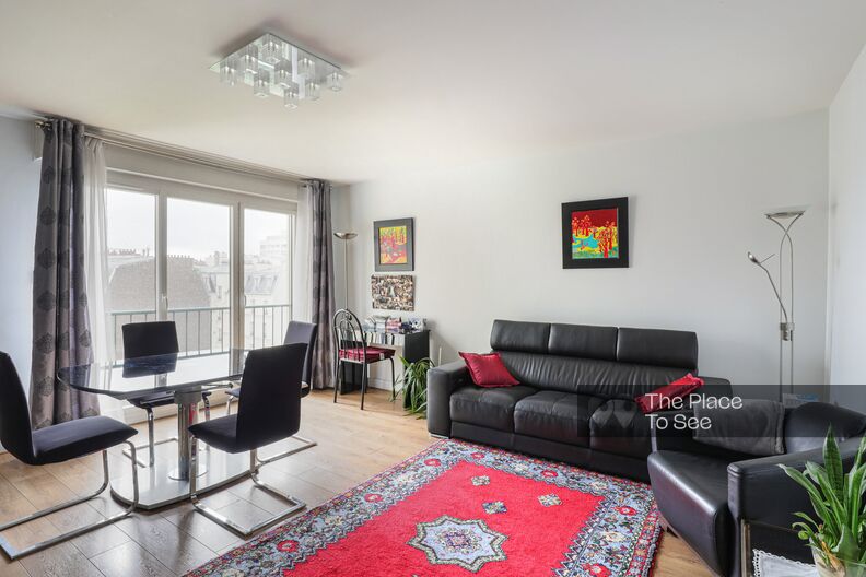 Modestly furnished social housing apartment