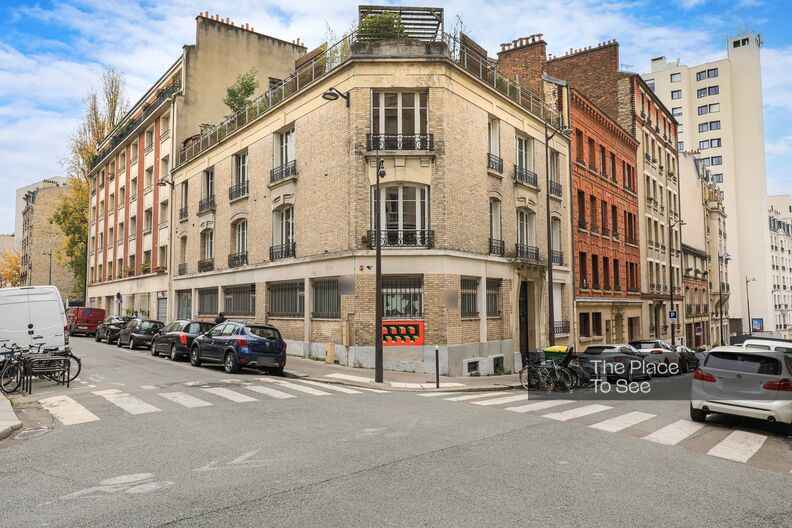 Common areas of a late-19th-century brick apartment building