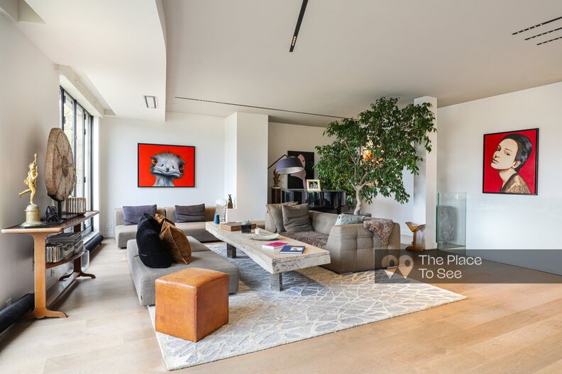 Penthouse with rooftop and Eiffel Tower view in a 1930s building