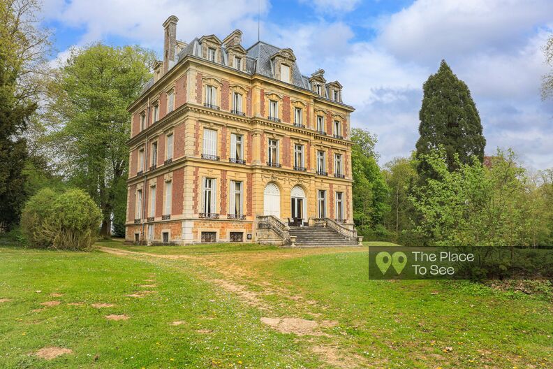1870 patinated château with rich woodwork & vibrant colors