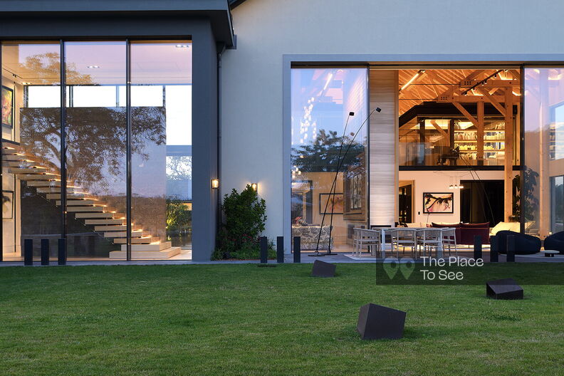 Luxurious manor with a chic loft aesthetic