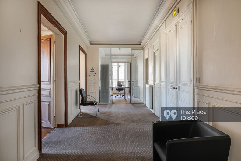 Administrative offices on the fifth floor of a Haussmann-style building